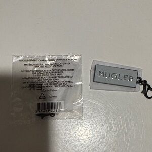 Mugler Silver Keychain